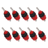 10pcs Automatic Chicken Water Nipple 360 Degree Poultry Drinking Water Chicken Duck Hen Watering Nipple Red Steel Ball