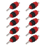 10pcs Automatic Chicken Water Nipple 360 Degree Poultry Drinking Water Chicken Duck Hen Watering Nipple Red Steel Ball