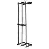 Bathroom Wall Towel Rack Wall Mounted 3 Bars Aluminum Alloy Rolled Towel Holder for Rolled Towels Black