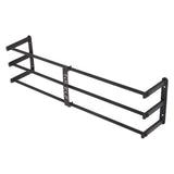 Bathroom Wall Towel Rack Wall Mounted 3 Bars Aluminum Alloy Rolled Towel Holder for Rolled Towels Black