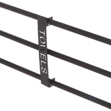 Bathroom Wall Towel Rack Wall Mounted 3 Bars Aluminum Alloy Rolled Towel Holder for Rolled Towels Black In Australia - Darrahopens