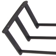 Bathroom Wall Towel Rack Wall Mounted 3 Bars Aluminum Alloy Rolled Towel Holder for Rolled Towels Black In Australia - Darrahopens