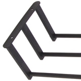 Bathroom Wall Towel Rack Wall Mounted 3 Bars Aluminum Alloy Rolled Towel Holder for Rolled Towels Black In Australia - Darrahopens