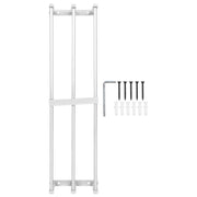 Bathroom Wall Towel Rack Wall Mounted 3 Bars Aluminum Alloy Rolled Towel Holder for Rolled Towels Silver