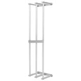 Bathroom Wall Towel Rack Wall Mounted 3 Bars Aluminum Alloy Rolled Towel Holder for Rolled Towels Silver In Australia - Darrahopens