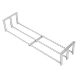 Bathroom Wall Towel Rack Wall Mounted 3 Bars Aluminum Alloy Rolled Towel Holder for Rolled Towels Silver