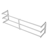 Bathroom Wall Towel Rack Wall Mounted 3 Bars Aluminum Alloy Rolled Towel Holder for Rolled Towels Silver