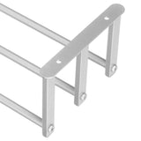 Bathroom Wall Towel Rack Wall Mounted 3 Bars Aluminum Alloy Rolled Towel Holder for Rolled Towels Silver In Australia - Darrahopens