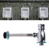 Urinal Flush Valve Push Button Rust Proof Brass Manual Toilet Flush Valve for Bathroom Public Place