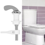 Toilet Tank Handle Electroplating Process Universal Zinc Alloy and Plastic Toilet Handle Replacement for Bathroom