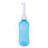 Nasal Irrigation Manual Sinus Rinse Bottle Pressure Nose Wash Cleaner for Children Adults Kids 310ml+Single Hole Head +Five Hole Head