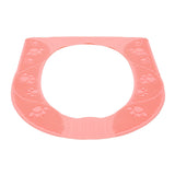 Four Season Universal Toilet Seat Cover Washable Silicone Non Slip Toilet Seat Cover Pad Pink