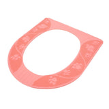 Four Season Universal Toilet Seat Cover Washable Silicone Non Slip Toilet Seat Cover Pad Pink