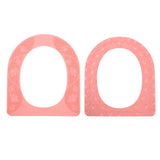Four Season Universal Toilet Seat Cover Washable Silicone Non Slip Toilet Seat Cover Pad Pink