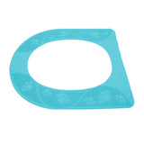 Four Season Universal Toilet Seat Cover Washable Silicone Non Slip Toilet Seat Cover Pad Sky Blue