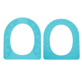Four Season Universal Toilet Seat Cover Washable Silicone Non Slip Toilet Seat Cover Pad Sky Blue