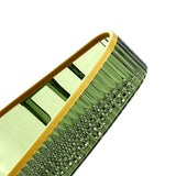 Wall Mounted Storage Rack Punch Free Shower Caddy Shelf Bathroom No Drilling Storage Rack for Household Triangle ‑ Dark Green