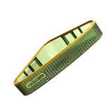 Wall Mounted Storage Rack Punch Free Shower Caddy Shelf Bathroom No Drilling Storage Rack for Household Triangle ‑ Dark Green