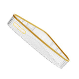 Wall Mounted Storage Rack Punch Free Shower Caddy Shelf Bathroom No Drilling Storage Rack for Household Triangle ‑ Transparent
