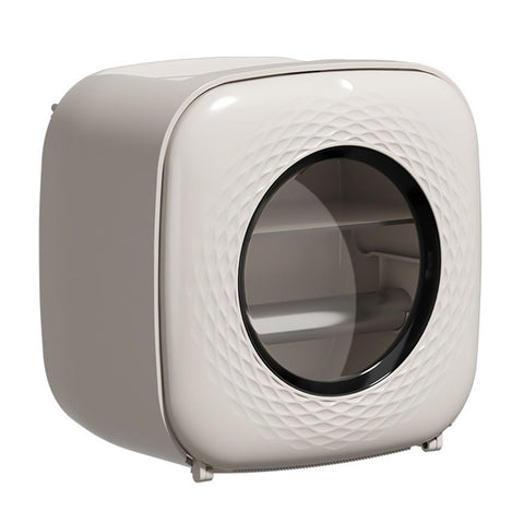 Toilet Paper Bathroom Set Box Punch Free Waterproof for Tissue Wall Mounted Decoration Light Khaki