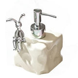 Shampoo Dispenser Bottle Ceramic Large Capacity Home Decoration with Pump for Bathroom Small White In Australia - Darrahopens