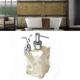 Shampoo Dispenser Bottle Ceramic Large Capacity Home Decoration with Pump for Bathroom Large White