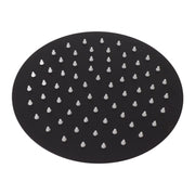 Ultra Thin Rainfall Shower Head Rain Waterfall Stainless Steel Fixed Showerhead Round Black 8in In Australia - Darrahopens