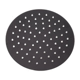Ultra Thin Rainfall Shower Head Rain Waterfall Stainless Steel Fixed Showerhead Round Black 8in In Australia - Darrahopens