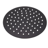 Ultra Thin Rainfall Shower Head Rain Waterfall Stainless Steel Fixed Showerhead Round Black 8in In Australia - Darrahopens