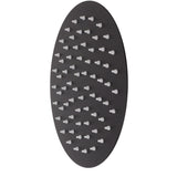 Ultra Thin Rainfall Shower Head Rain Waterfall Stainless Steel Fixed Showerhead Round Black 8in