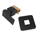 Shower Valves Wall Mount Copper Faucet Shower Rough In Valve Bathroom Trim Kit Single Handle Tub Shower Valve Mixer Black