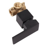 Shower Valves Wall Mount Copper Faucet Shower Rough In Valve Bathroom Trim Kit Single Handle Tub Shower Valve Mixer Black