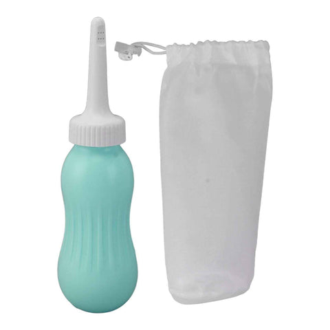 Portable Bidet Sprayer Heavy Injection 500ml Silicone Handheld Bidet Enema Bulb for Women Maternity Mint Green In Australia - Darrahopens