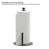 Paper Towel Holder Countertop Stainless Steel Black Perfect Tear Paper Towel Roll Holders for Bathroom Kitchen In Australia - Darrahopens
