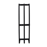 Towel Storage Rack Wall Mounted Black Iron Alloy 3 Bar Rolled Towel Holder for Bathroom
