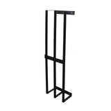 Towel Storage Rack Wall Mounted Black Iron Alloy 3 Bar Rolled Towel Holder for Bathroom