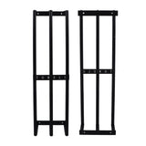 Towel Storage Rack Wall Mounted Black Iron Alloy 3 Bar Rolled Towel Holder for Bathroom