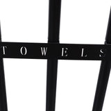 Towel Storage Rack Wall Mounted Black Iron Alloy 3 Bar Rolled Towel Holder for Bathroom