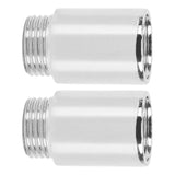 2PCS Shower Arm Extension Stainless Steel Chrome Plating Shower Head Extension Pipe for Bathroom 3cm/1.2in
