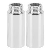 2PCS Shower Arm Extension Stainless Steel Chrome Plating Shower Head Extension Pipe for Bathroom 5.1cm/2in In Australia - Darrahopens