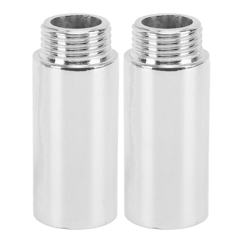 2PCS Shower Arm Extension Stainless Steel Chrome Plating Shower Head Extension Pipe for Bathroom 5.1cm/2in In Australia - Darrahopens