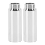 2PCS Shower Arm Extension Stainless Steel Chrome Plating Shower Head Extension Pipe for Bathroom 6.1cm/2.4in In Australia - Darrahopens