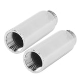 2PCS Shower Arm Extension Stainless Steel Chrome Plating Shower Head Extension Pipe for Bathroom 6.1cm/2.4in In Australia - Darrahopens