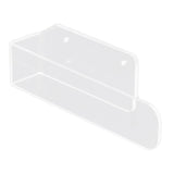 Hand Towel Holder Acrylic Modern Self Adhesive Wall Mounted Towel Bar Hanger for Bathroom Kitchen Lavatory Transparent