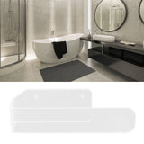 Hand Towel Holder Acrylic Modern Self Adhesive Wall Mounted Towel Bar Hanger for Bathroom Kitchen Lavatory Transparent