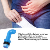 Bidet Bottle Attachment Bidet Sprayer Head Compatible with Every Bottle ABS Portable Bidet Bidet Nozzle for Water Bottle Blue