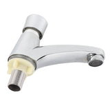 Time Delay Basin Sink Faucet Copper Alloy Push Switch Water Saving Tap for Home Kitchen Bathroom Hotel