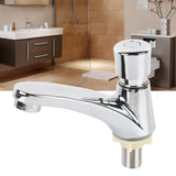 Time Delay Basin Sink Faucet Copper Alloy Push Switch Water Saving Tap for Home Kitchen Bathroom Hotel