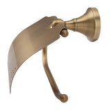 Toilet Paper Holder Wall Mounted Copper Vintage Style Ample Space Scratch Resistant for Washroom Bathroom