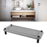 Sink Caddy Instant Dry Sink Organizer Dries Instantly Sink Holder Diatomaceous Pedestal Stand Riser with Stainless Steel Feet Grey